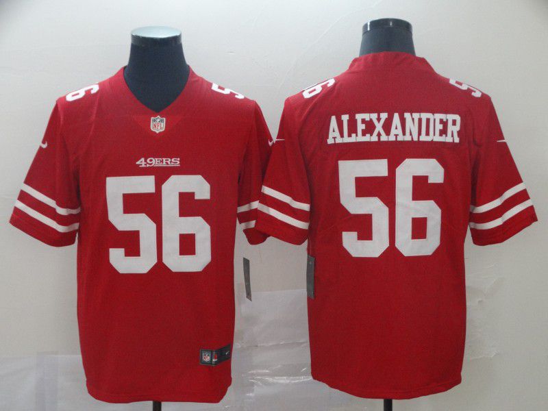 Men San Francisco 49ers 56 Alexander Red Nike Vapor Untouchable Limited Player NFL Jerseys